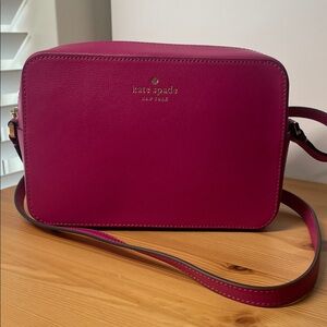 kate spade Bright Fuchsia Leather Crossbody Bag